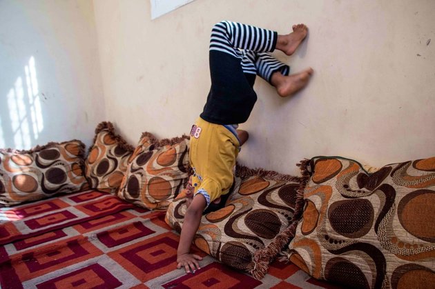 One of the children in the family, Salim, saw his friend’s face blown off when he picked up a grenade in Yemen in 2015. Salim’s mother Daifa says her son hasn’t been the same since the incident.