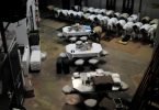 Detainees pray in a communal area of Camp Six  at Guantanamo Bay naval base in a March 18, 2011 file photo provided by the US Department of Defense.  /DoD/Petty Officer 1st Class David P. Coleman/Handout via Reuters/File Photo